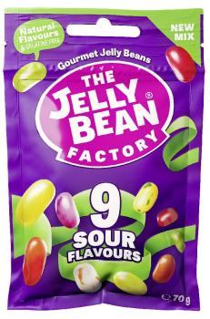 THE JELLY BEAN FACTORY - 9 Sour Flavours 70g